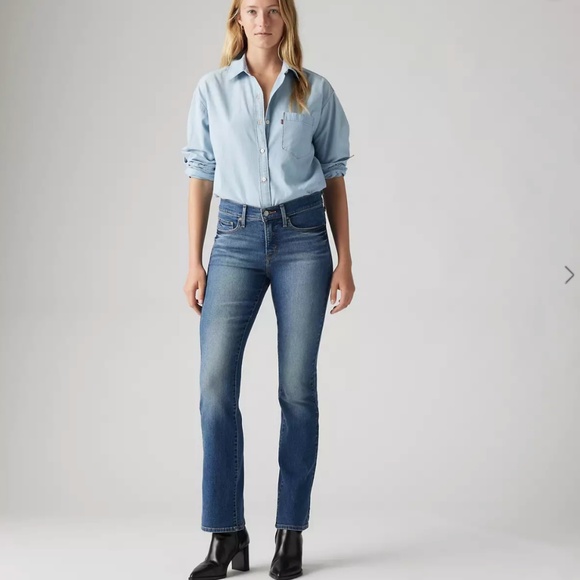 Levis 315 Shaping Bootcut Denim Los Dos - Medium Wash Size 27 - Picture 1 of 11